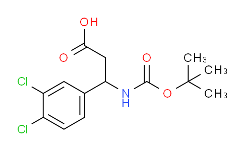 CAS No. 193633-52-2, 3-((tert-Butoxycarbonyl)amino)-3-(3,4-dichlorophenyl)propanoic acid