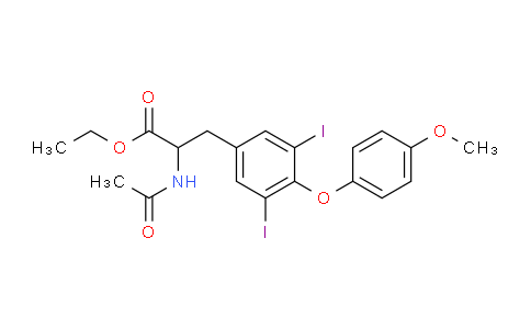CAS No. 83249-56-3, Ethyl 2-acetamido-3-(3,5-diiodo-4-(4-methoxyphenoxy)phenyl)propanoate