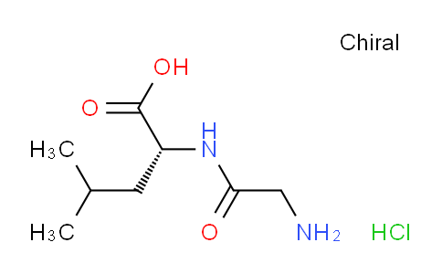 CAS No. 1956434-91-5, (R)-2-(2-Aminoacetamido)-4-methylpentanoic acid hydrochloride