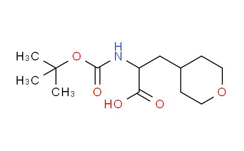 CAS No. 182287-51-0, 2-((tert-Butoxycarbonyl)amino)-3-(tetrahydro-2H-pyran-4-yl)propanoic acid
