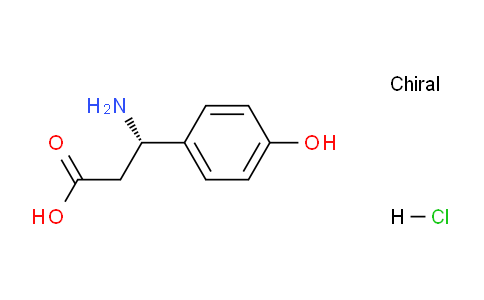 CAS No. 54732-46-6, (S)-3-Amino-3-(4-hydroxyphenyl)propanoic acid hydrochloride