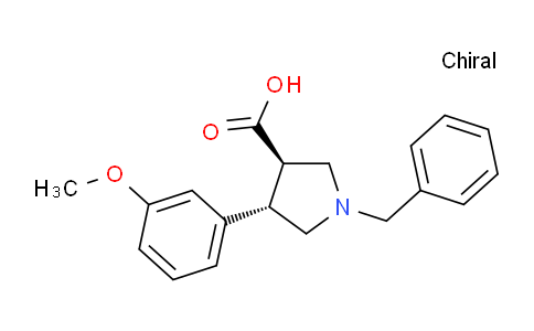 CAS No. 939757-61-6, (3R,4S)-1-Benzyl-4-(3-methoxyphenyl)pyrrolidine-3-carboxylic acid