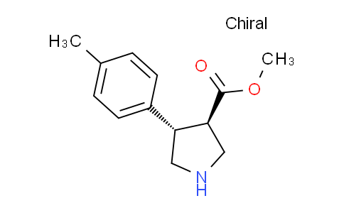 CAS No. 1821732-83-5, (3R,4S)-Methyl 4-(p-tolyl)pyrrolidine-3-carboxylate