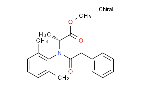 CAS No. 98243-83-5, (R)-Methyl 2-(N-(2,6-dimethylphenyl)-2-phenylacetamido)propanoate