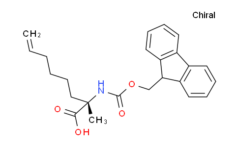 CAS No. 288617-74-3, (S)-2-((((9H-Fluoren-9-yl)methoxy)carbonyl)amino)-2-methyloct-7-enoic acid