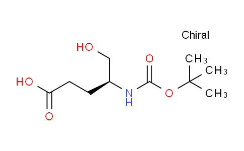 CAS No. 105464-42-4, (S)-4-((tert-Butoxycarbonyl)amino)-5-hydroxypentanoic acid