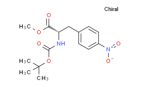 CAS No. 65615-89-6, (S)-Methyl 2-((tert-butoxycarbonyl)amino)-3-(4-nitrophenyl)propanoate
