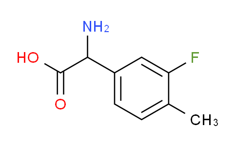 CAS No. 261951-76-2, 2-Amino-2-(3-fluoro-4-methylphenyl)acetic acid