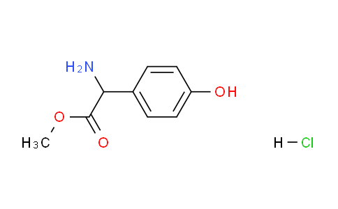 CAS No. 68697-60-9, Methyl 2-amino-2-(4-hydroxyphenyl)acetate hydrochloride
