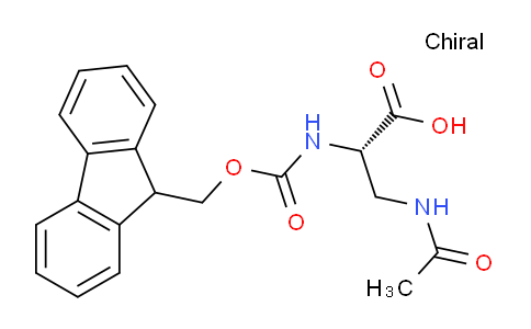 CAS No. 181952-29-4, (S)-2-((((9H-Fluoren-9-yl)methoxy)carbonyl)amino)-3-acetamidopropanoic acid