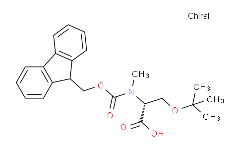 CAS No. 1210833-53-6, (R)-2-((((9H-Fluoren-9-yl)methoxy)carbonyl)(methyl)amino)-3-(tert-butoxy)propanoic acid
