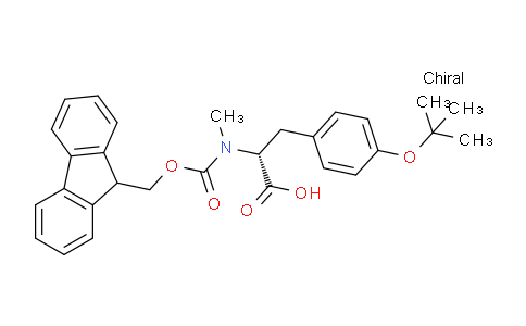 CAS No. 1799443-50-7, (R)-2-((((9H-Fluoren-9-yl)methoxy)carbonyl)(methyl)amino)-3-(4-(tert-butoxy)phenyl)propanoic acid