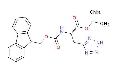 CAS No. 1416445-14-1, (S)-Ethyl 2-((((9H-fluoren-9-yl)methoxy)carbonyl)amino)-3-(2H-tetrazol-5-yl)propanoate