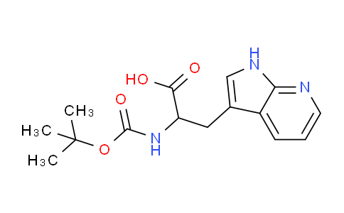 CAS No. 129423-33-2, 2-((tert-Butoxycarbonyl)amino)-3-(1H-pyrrolo[2,3-b]pyridin-3-yl)propanoic acid