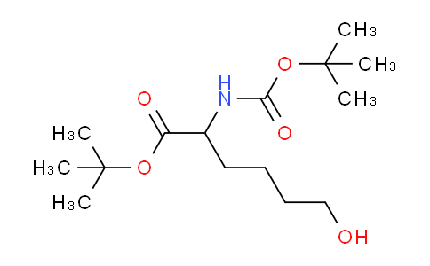 CAS No. 220243-81-2, tert-Butyl 2-((tert-butoxycarbonyl)amino)-6-hydroxyhexanoate