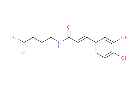 CAS No. 110882-10-5, 4-(3-(3,4-Dihydroxyphenyl)acrylamido)butanoic acid