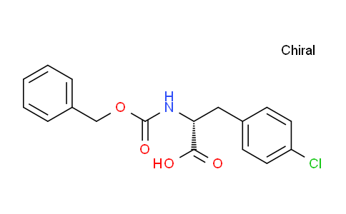 CAS No. 126251-16-9, (R)-2-(((Benzyloxy)carbonyl)amino)-3-(4-chlorophenyl)propanoic acid