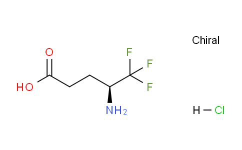 CAS No. 1287211-11-3, (S)-4-Amino-5,5,5-trifluoropentanoic acid hydrochloride