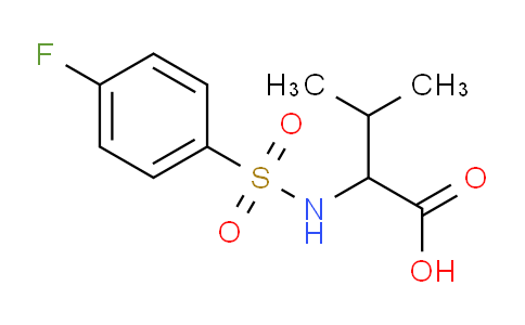CAS No. 250714-79-5, 2-{[(4-Fluorophenyl)sulfonyl]amino}-3-methyl butanoic acid