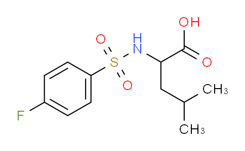 CAS No. 251097-25-3, 2-([(4-Fluorophenyl)sulfonyl]amino)-4-methyl pentanoic acid
