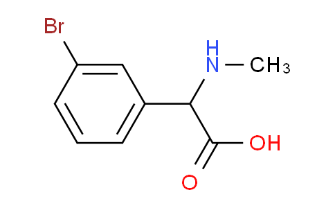 CAS No. 1218025-04-7, 2-(3-bromophenyl)-2-(methylamino)acetic acid