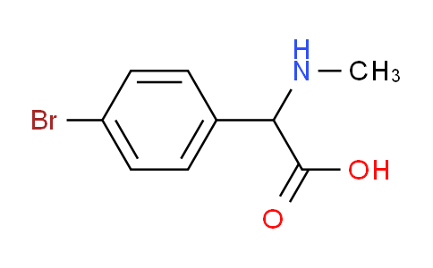 CAS No. 1218431-50-5, 2-(4-bromophenyl)-2-(methylamino)acetic acid