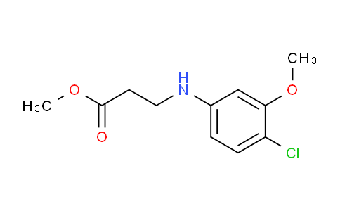 CAS No. 1697983-24-6, methyl 3-((4-chloro-3-methoxyphenyl)amino)propanoate