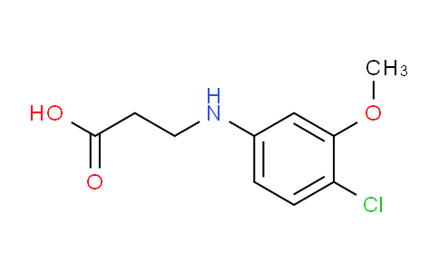 CAS No. 1691949-39-9, 3-((4-chloro-3-methoxyphenyl)amino)propanoic acid