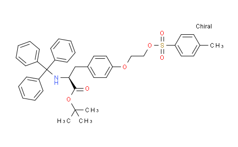 CAS No. 478037-15-9, (S)-tert-Butyl 3-(4-(2-(tosyloxy)ethoxy)phenyl)-2-(tritylamino)propanoate