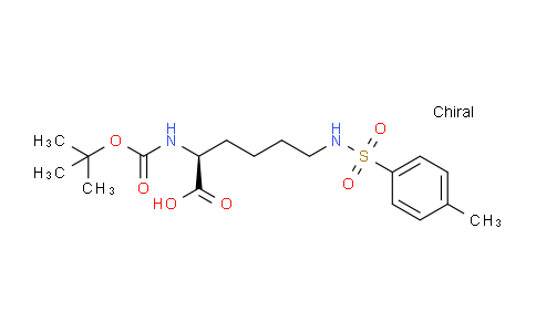 CAS No. 13734-29-7, (S)-2-((tert-Butoxycarbonyl)amino)-6-(4-methylphenylsulfonamido)hexanoic acid