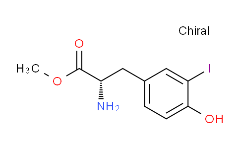CAS No. 70277-02-0, methyl (S)-2-amino-3-(4-hydroxy-3-iodophenyl)propanoate