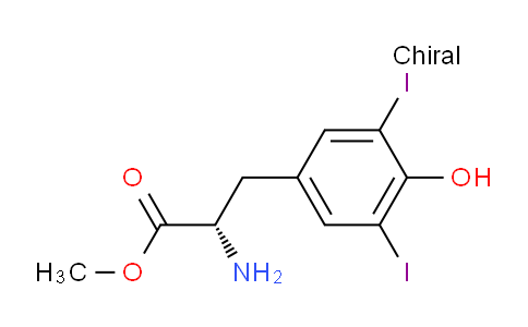 CAS No. 76318-50-8, methyl (S)-2-amino-3-(4-hydroxy-3,5-diiodophenyl)propanoate