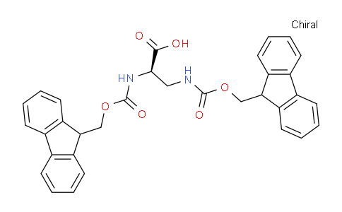 CAS No. 1217631-22-5, (R)-2,3-Bis((((9H-fluoren-9-yl)methoxy)carbonyl)amino)propanoic acid