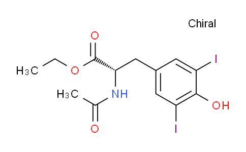 CAS No. 21959-36-4, (S)-Ethyl 2-acetamido-3-(4-hydroxy-3,5-diiodophenyl)propanoate