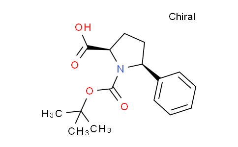 CAS No. 158706-46-8, (2R,5S)-1-(tert-Butoxycarbonyl)-5-phenylpyrrolidine-2-carboxylic acid
