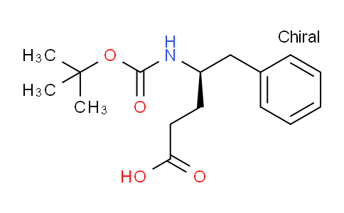 CAS No. 195867-20-0, (R)-4-((tert-Butoxycarbonyl)amino)-5-phenylpentanoic acid