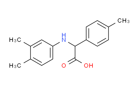 CAS No. 725253-02-1, 2-((3,4-Dimethylphenyl)amino)-2-(p-tolyl)acetic acid