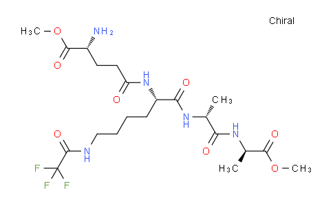 CAS No. 1078203-19-6, (R)-Methyl 2-amino-5-oxo-5-(((4R,7R,10S)-17,17,17-trifluoro-4,7-dimethyl-3,6,9,16-tetraoxo-2-oxa-5,8,15-triazaheptadecan-10-yl)amino)pentanoate