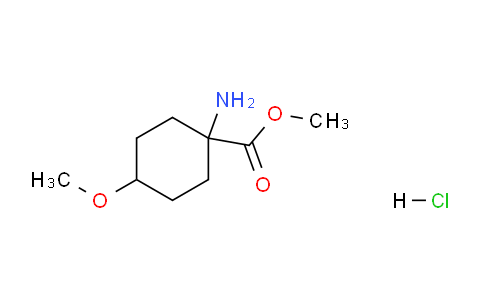 CAS No. 380648-88-4, Methyl 1-amino-4-methoxycyclohexanecarboxylate hydrochloride