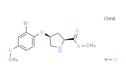 CAS No. 1354485-68-9, (2S,4S)-Methyl 4-(2-bromo-4-methoxyphenoxy)pyrrolidine-2-carboxylate hydrochloride
