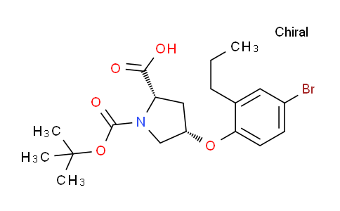 CAS No. 1354484-81-3, (2S,4S)-4-(4-Bromo-2-propylphenoxy)-1-(tert-butoxycarbonyl)pyrrolidine-2-carboxylic acid
