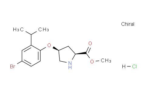 CAS No. 1354486-48-8, (2S,4S)-Methyl 4-(4-bromo-2-isopropylphenoxy)pyrrolidine-2-carboxylate hydrochloride