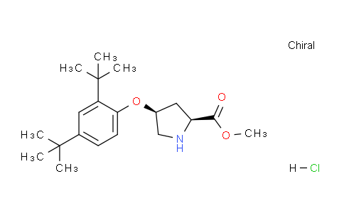CAS No. 1354484-70-0, (2S,4S)-Methyl 4-(2,4-di-tert-butylphenoxy)pyrrolidine-2-carboxylate hydrochloride
