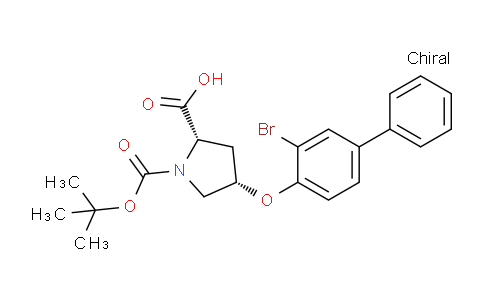 CAS No. 1354487-56-1, (2S,4S)-4-((3-Bromo-[1,1'-biphenyl]-4-yl)oxy)-1-(tert-butoxycarbonyl)pyrrolidine-2-carboxylic acid