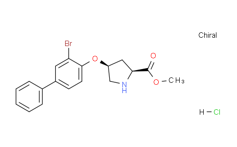 CAS No. 1354488-13-3, (2S,4S)-Methyl 4-((3-bromo-[1,1'-biphenyl]-4-yl)oxy)pyrrolidine-2-carboxylate hydrochloride