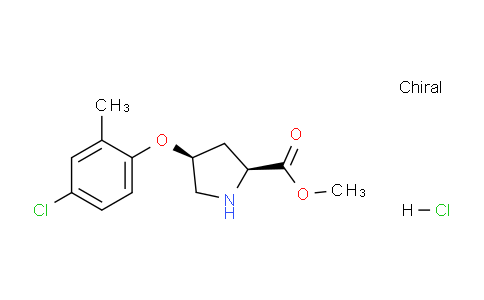 CAS No. 1354484-83-5, (2S,4S)-Methyl 4-(4-chloro-2-methylphenoxy)pyrrolidine-2-carboxylate hydrochloride