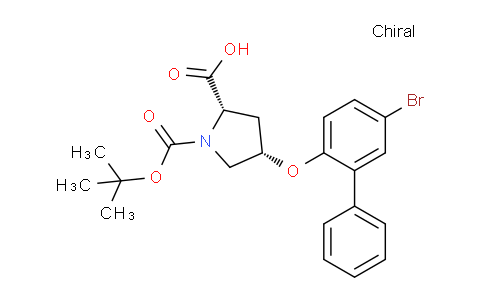 CAS No. 1354487-39-0, (2S,4S)-4-((5-Bromo-[1,1'-biphenyl]-2-yl)oxy)-1-(tert-butoxycarbonyl)pyrrolidine-2-carboxylic acid