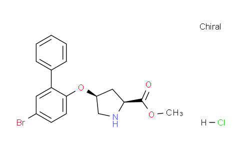CAS No. 1354487-63-0, (2S,4S)-Methyl 4-((5-bromo-[1,1'-biphenyl]-2-yl)oxy)pyrrolidine-2-carboxylate hydrochloride