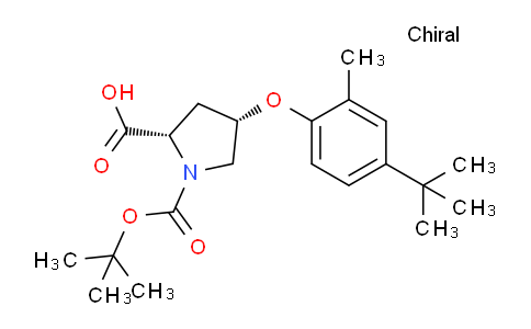 CAS No. 1354486-57-9, (2S,4S)-1-(tert-Butoxycarbonyl)-4-(4-(tert-butyl)-2-methylphenoxy)pyrrolidine-2-carboxylic acid