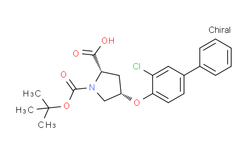 CAS No. 1354485-96-3, (2S,4S)-1-(tert-Butoxycarbonyl)-4-((3-chloro-[1,1'-biphenyl]-4-yl)oxy)pyrrolidine-2-carboxylic acid